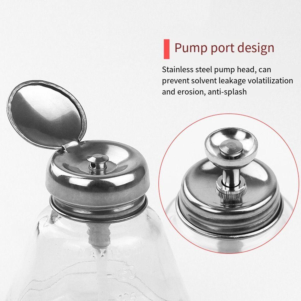 Empty Push Down Pump Dispenser Top Press Type Liquid Pumping Dispenser Bottle  Laboratory