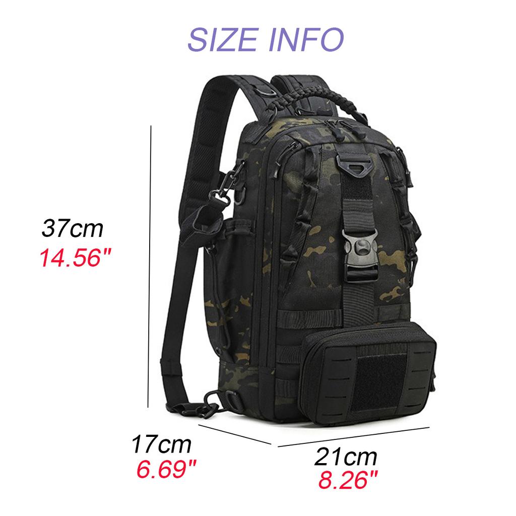 Outdoor Tactical Hiking Sports Nylon Waterproof Trekking Hunting Fishing Bag Backpack Camping