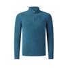 FILA Ski Series Fleece Lined Classic Comfortable Versatile Sports Leisure Knit Long Sleeve T-Shirt Men Tops Dark-Blue A11M546201FDG