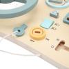 Steering Wheel Activity Board Early Educational Fine Motor Skills Interactive Wooden Dashboard for Children