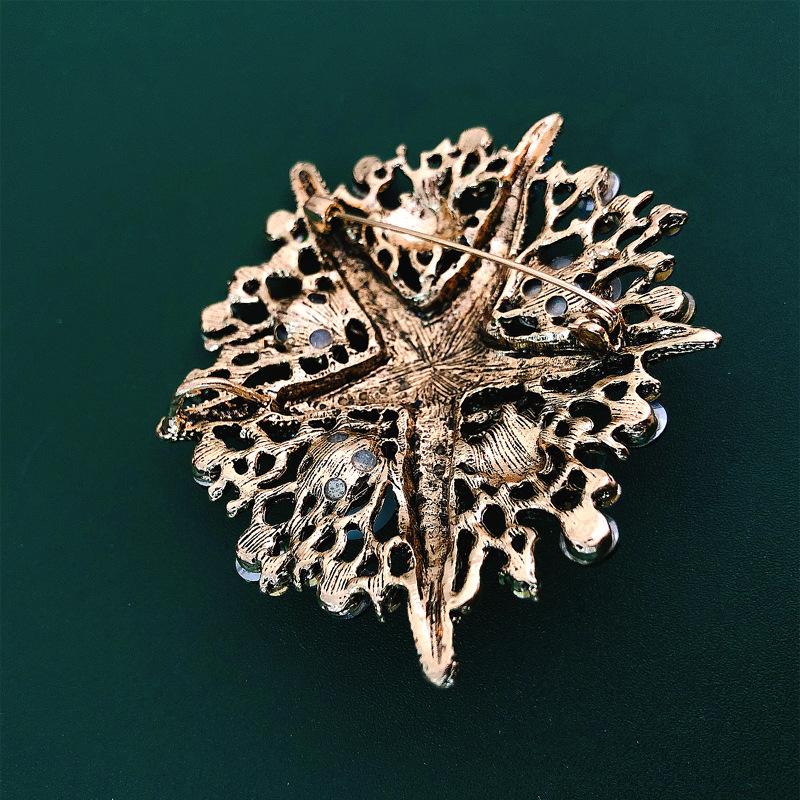 Mood Luksus Meritäht Pärl Strass Prossid Nõelad Naistele Meestele Suur Vintage Klassikalised Ehted Rõivad Ülikond Retro Märgid