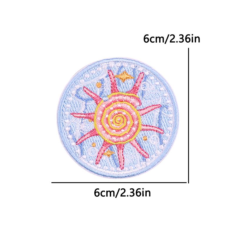 West Cowboys Iron On Patches For Clothing thermoadhesive Patches For Clothes Mushroom Embroidery Patches For Hat/Jeans DIY Badge