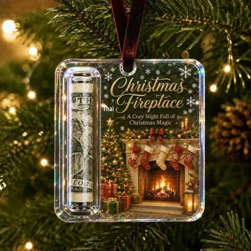 New Christmas Cash Gift Acrylic Ornament Pendant