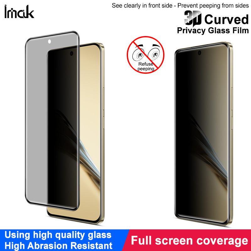 For Realme 14 Pro Lite 5G Glass IMAK 3D Curved Privacy Tempered Glass Full Screen Coverage Film