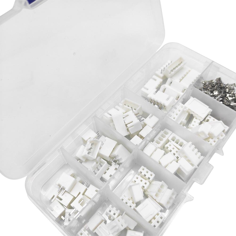 Complete 230Pcs For JST PH Connector Kit 2 0mm with 2/3/4/5 Pin Male and Female Housings for Various Electronic Applications