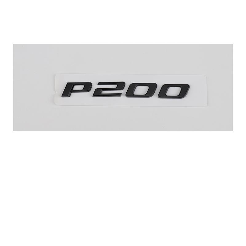 

3D Black Silver Letters P200 P250 P300 P350 AWD Emblem for Car Fender Trunk Rear Logo Sticker