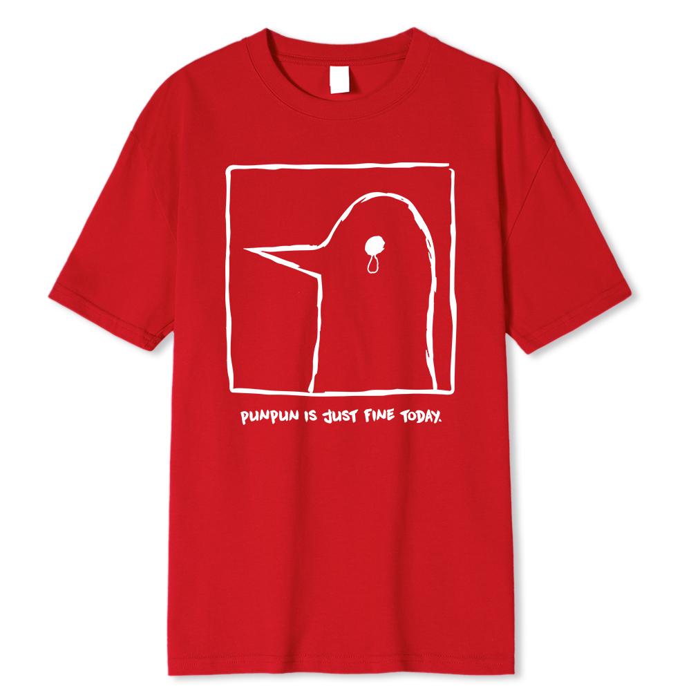 Oyasumi PunPun Modal Print T-Shirts Funny Anime Streetwear Camisetas Men Women Short-sleev Fashion T Shirt