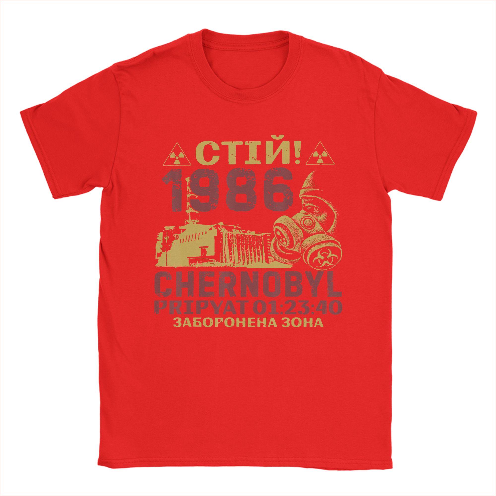Chernobyl Chernobyl Pripyat 36 Roentgen Radiation T Shirt Unisex 100 Cotton Funny TShirts Round Collar Tees Short Sleeve Tops S