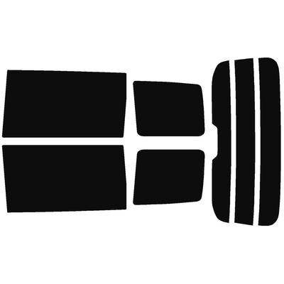Velocity Car Window Rear Compatible with Delica Super Smoke Finish Tint, Set, D5 (CV1W, CV2W, CV4W, CV5W),