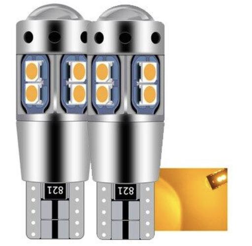 2Pcs Super Brigh T10 W5W 168 192 Led Tail Light White 3030 10SMD 12V Car Led Auto Lamp CANBUS NO Error Car Marker Parking Bulb