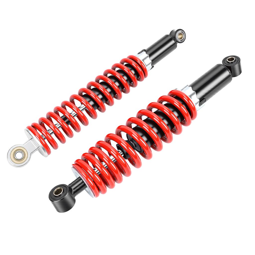 2PCS 350mm Motorcycle Shock Absorber Adjustable Front Rear Suspension Damper for Go Karts ATVs