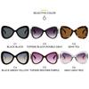 Women's sunglasses, fashionable large-frame butterfly sunglasses