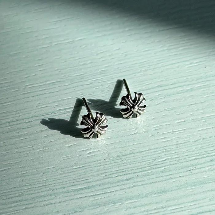 [925silver] Cross ball earring