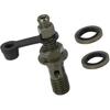 M10x1.25mm Banjo Bolt Bleeder Screw Fuel Line Adapter Fitting Set for Motorcycle Brake Master Cylinder Replace Parts