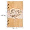 Wooden Guest Book Memorable Signature Message Notebooks Gift For Wedding Party