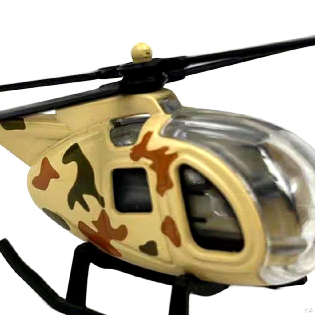 1/64 Die-cast Alloy Helicopter Airplane Model for Children Kids Party Gift Ornament Cake Decoration