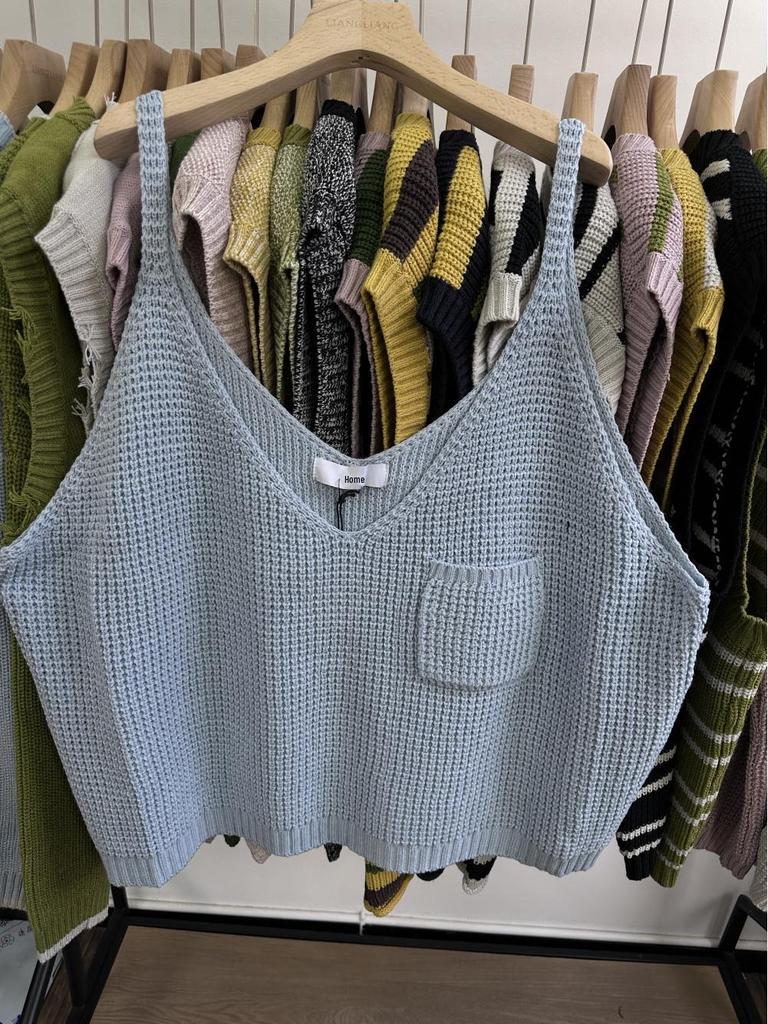 Xiao Wang's Spring Korean Style Plus Size Layered Knit Camisole Vest