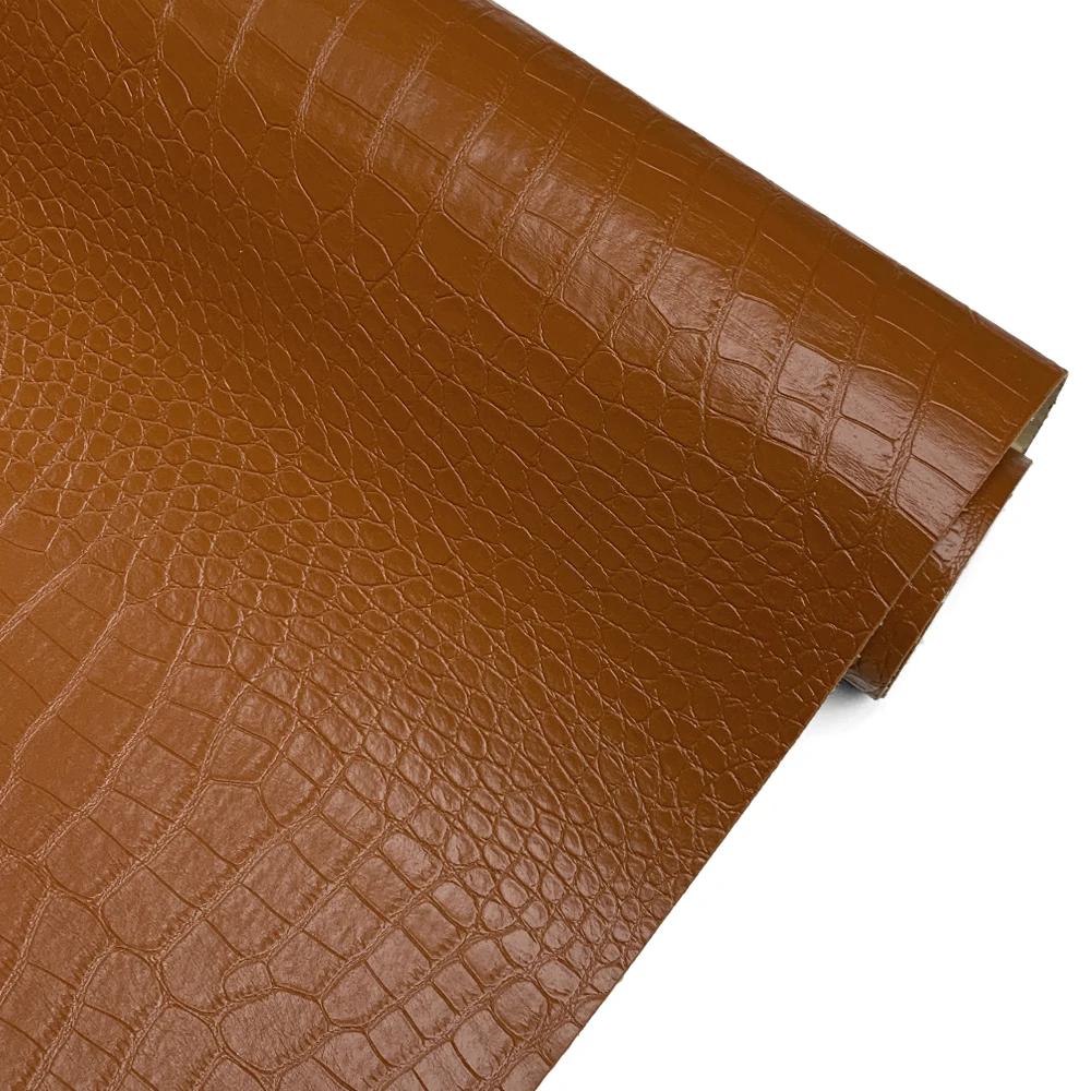 50x137cm Krokodiltextur Kunstlederstoff Selbstklebende Lederreparaturflicken für Sofa Sitz Tisch Stuhl Tasche Schuhe Bett Zuhause