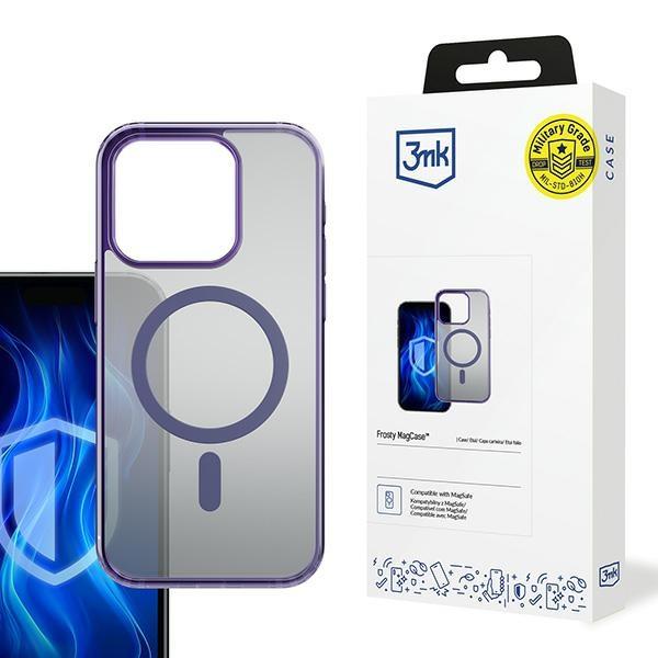 Etui do iPhone 16 Pro 3MK Frosty MagSafe Fioletowy