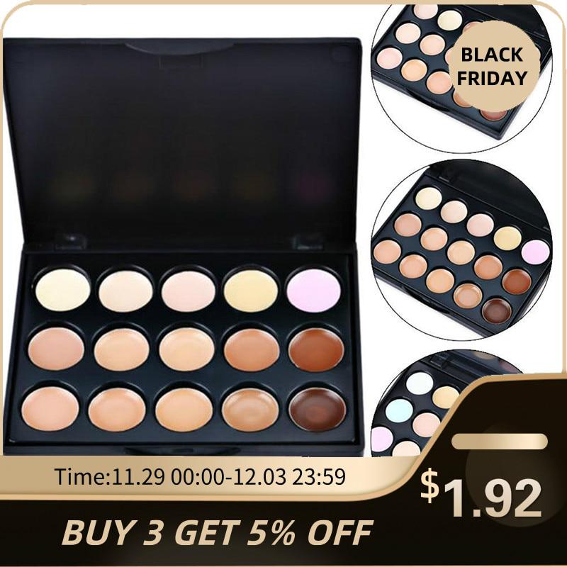 15 Color Contour Primers Concealer Spots Blemishes Palette Face Cream