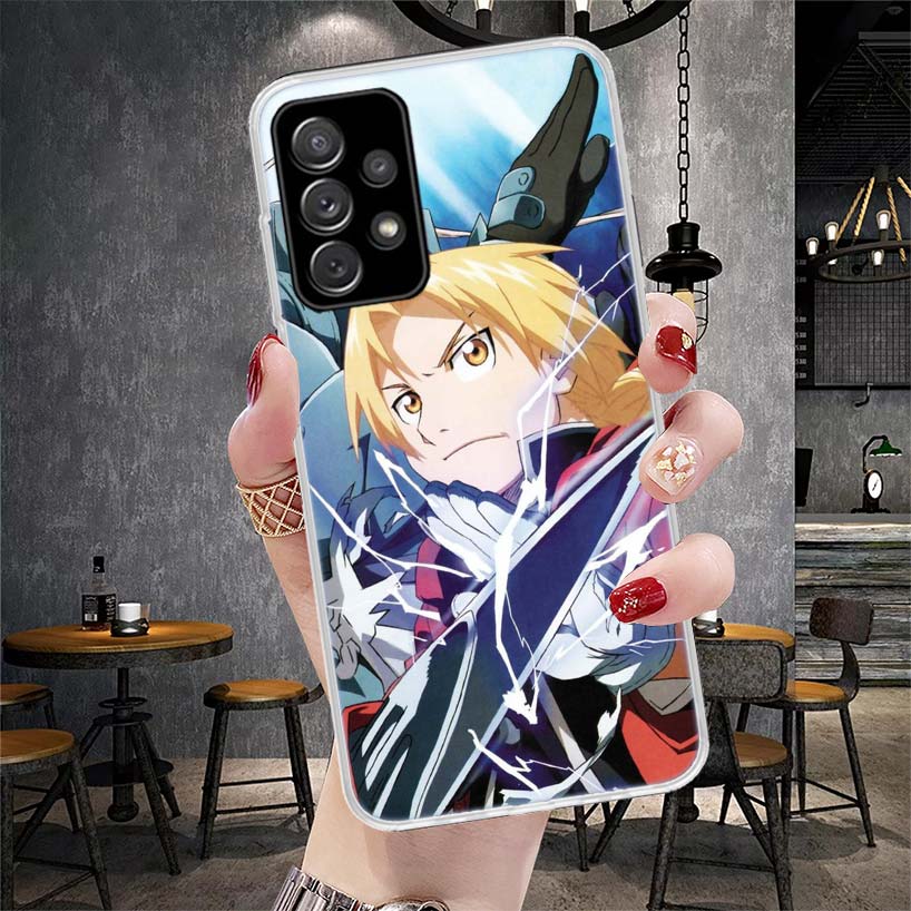 Fullmetal Alchemist Anime Phone Case For Samsung Galaxy A12 A22 A32 A52 A72 A02S A51 A50S A71 A70 A31 A20S Note 20 Ultra S10 A10
