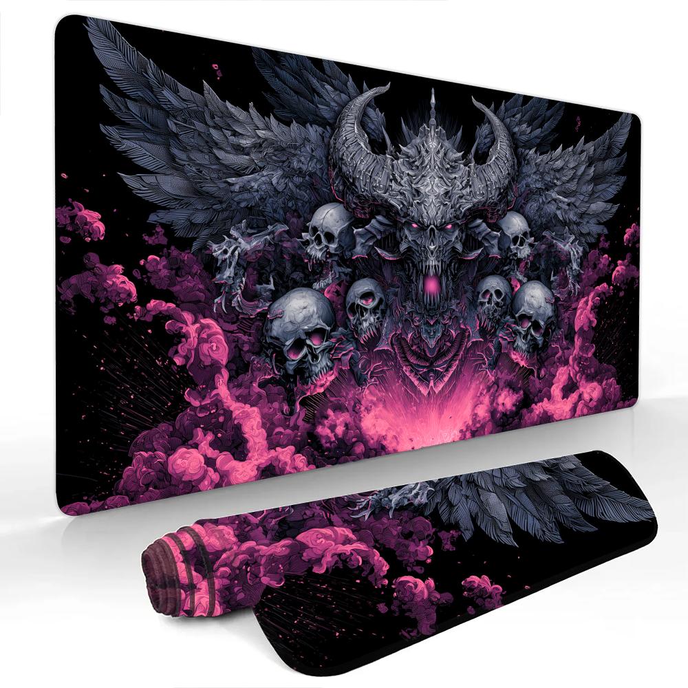Terrifying Demon Skulls Mouse Pad Large Computer Office Game Table Mats Rubber Antislip Xxl Mouse Mat Hdp Long Desk Pads