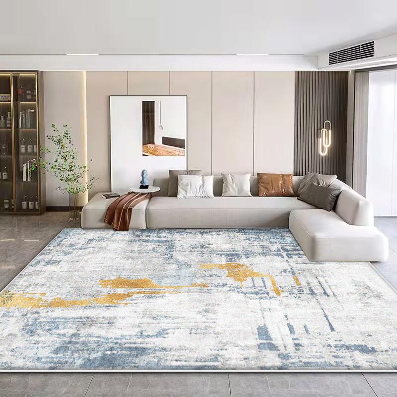 Modern Simple Rugs for Bedroom Large Area Living Room Decoration Soft Carpet Washable Lounge Floor Mat Anti-slip Cloakroom Rug