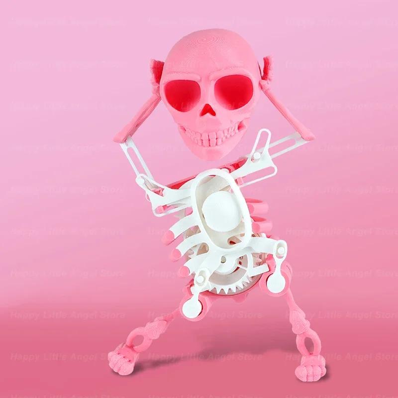 3D Skeleton Man Dancing Dancing Skull Ornament Dancing Character Scary Skeleton Novelty Toys Tabletop Kids Adults Gifts