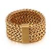 Retro rustfritt stål fiskeskala mesh båndring for menn kvinner unisex par smykker bryllup band navn graverbar