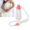 Vaginal Douche Cleaner Reusable Manual Pressure Clean Female Vaginal Cleaner for Daily Care 350ml Pink