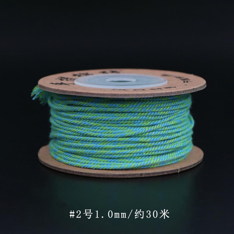 Filo di Cotone Tibetano Strofinato a Mano, Braccialetti Intrecciati a Mano, Stelle Luna, Perle Bodhi Buddha, Nappe, E Fili da Gioco