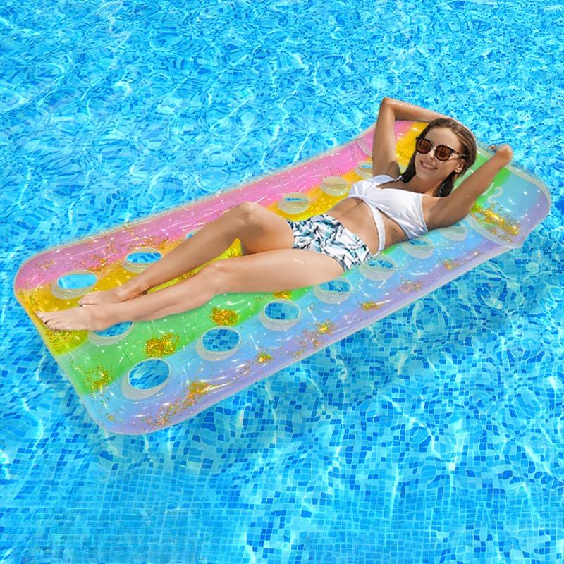 Versatile Inflatable Pool Foldable Water Hammock Lounger for Adults, Ideal for Swimming Pool, Beach, Water Activities