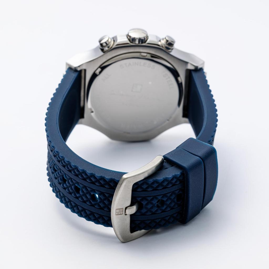 Salvatore Marra Men's Waterproof Analog Chronograph Watch, Blue Quartz, with Watch Cloth (SSBL) [Parallel Import]