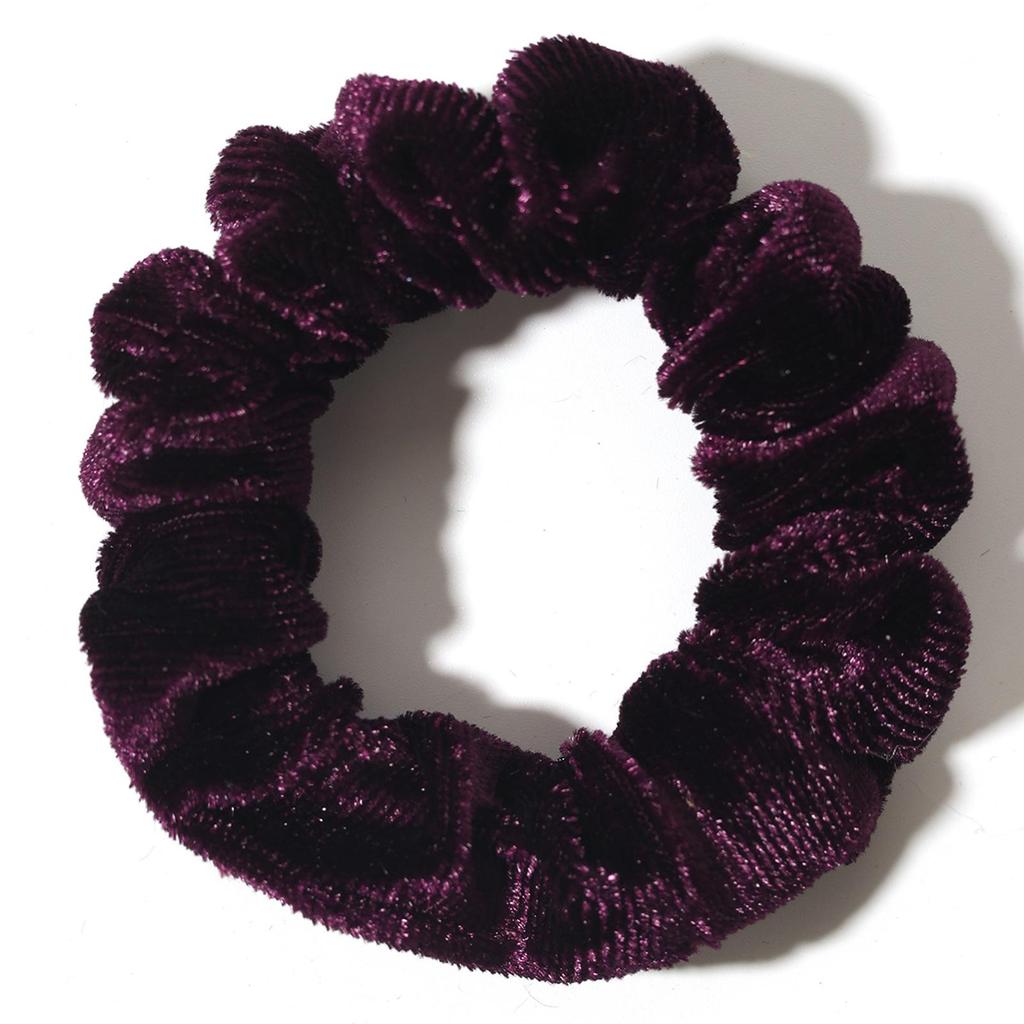 Bell Fashion Velvet Hair Ties: Classic High-Elasticity, Soft Touch In Solid Colors