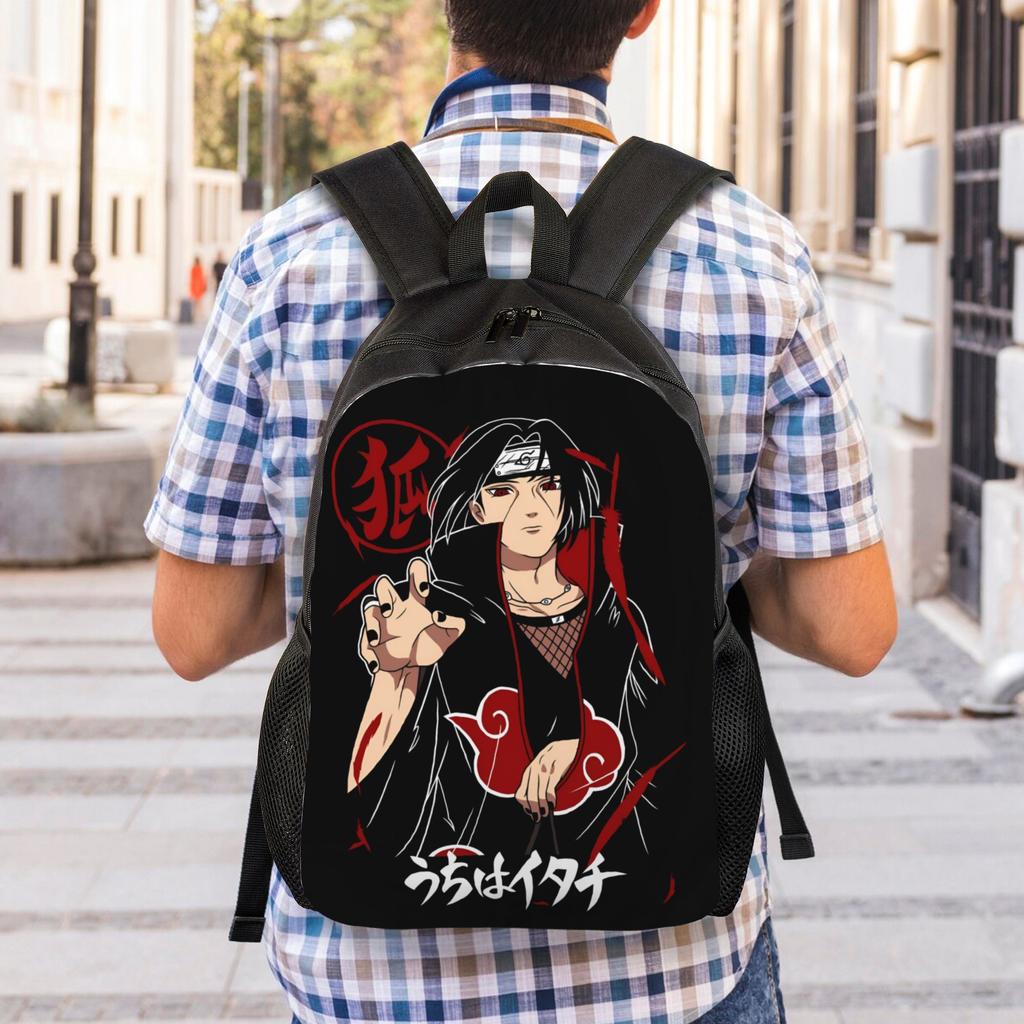 3D Printing N-Narutoes Akatsukis Backpack for Girls Boys Anime College School Travel Bags Men Women Bookbag Fits 15 Inch Laptop