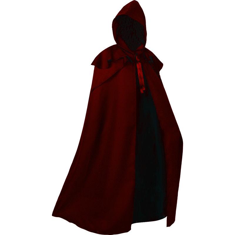 Mantello con Cappuccio Medievale Gotico 2025: Cosplay Retrò da Uomo per Primavera e Autunno