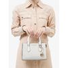 Michael Kors Sheila Center Zip Satchel Small   Mk Signature 35s3g6hs5b2605 Light Cream Multi