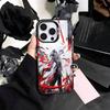 A-Arlecchino G-Genshin Impact   Phone Case For iPhone17,16,15,14,13,12,11 Plus,Pro Max Colored Silver Plated Inside Cover