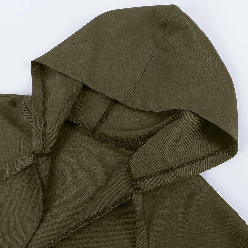 2025 Dark Medieval Hooded Cloak: Retro Stand Collar Halloween Cape, Solid Color