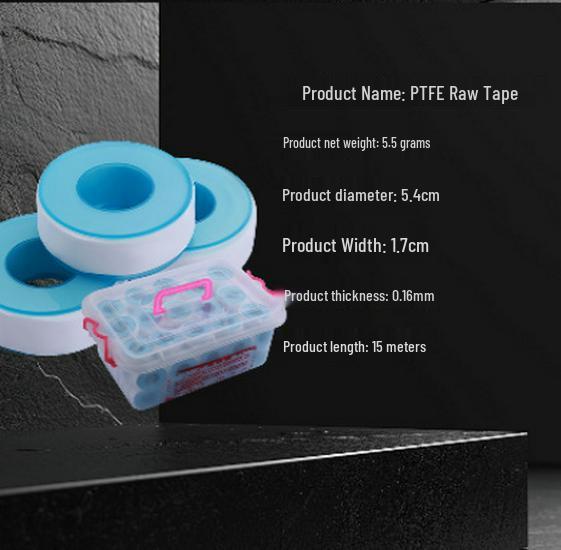 PTFE Thread Sealant Tape - Water-Resistant, Elastic, Fire-Resistant Pipeline Sealant
