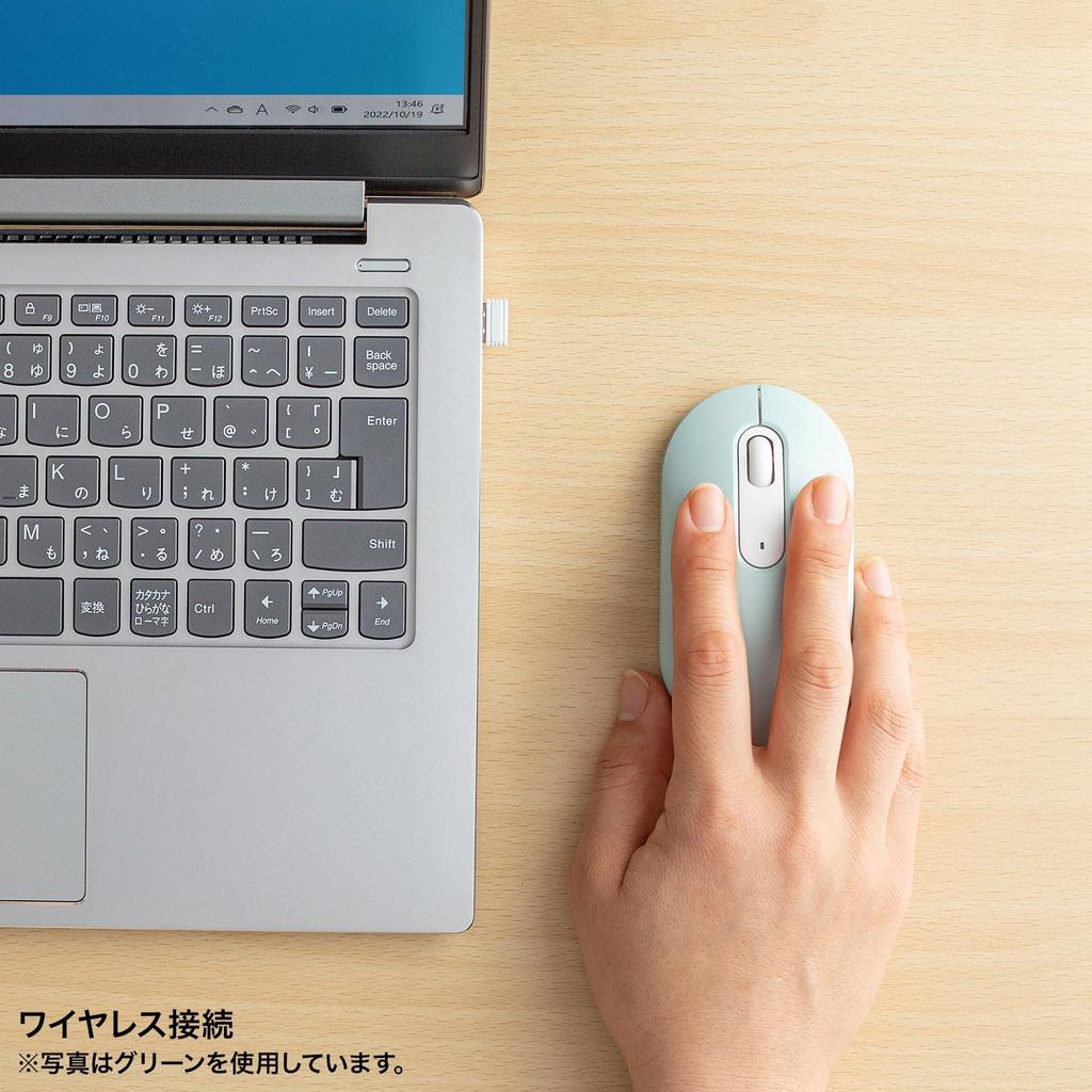 Sanwa Supply Silent Wireless Mouse (Purple) MA-WBS327PP