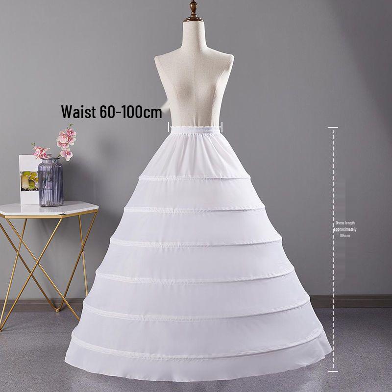 

Пышный подъюбник с 6 обручами большого размера и поддержкой на китовом усе