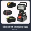 15 Beads Led Working Light Spotlight Hand Lantern 21V Li-Ion Battery Rechargeable Home Emergency Lighting Maintenance Light