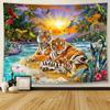Forest Animal Tiger Decorative Tapestry Office Living Room Decor Home Wall Tapestry
