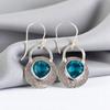 Apatite Gemstone 925 Sterling Silver Jewelry Earrings 1.30" For Anniversary Gift EE-63-12