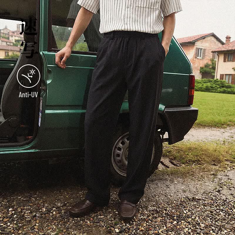 Men s 2026 Summer Casual Loose Fit Trousers L