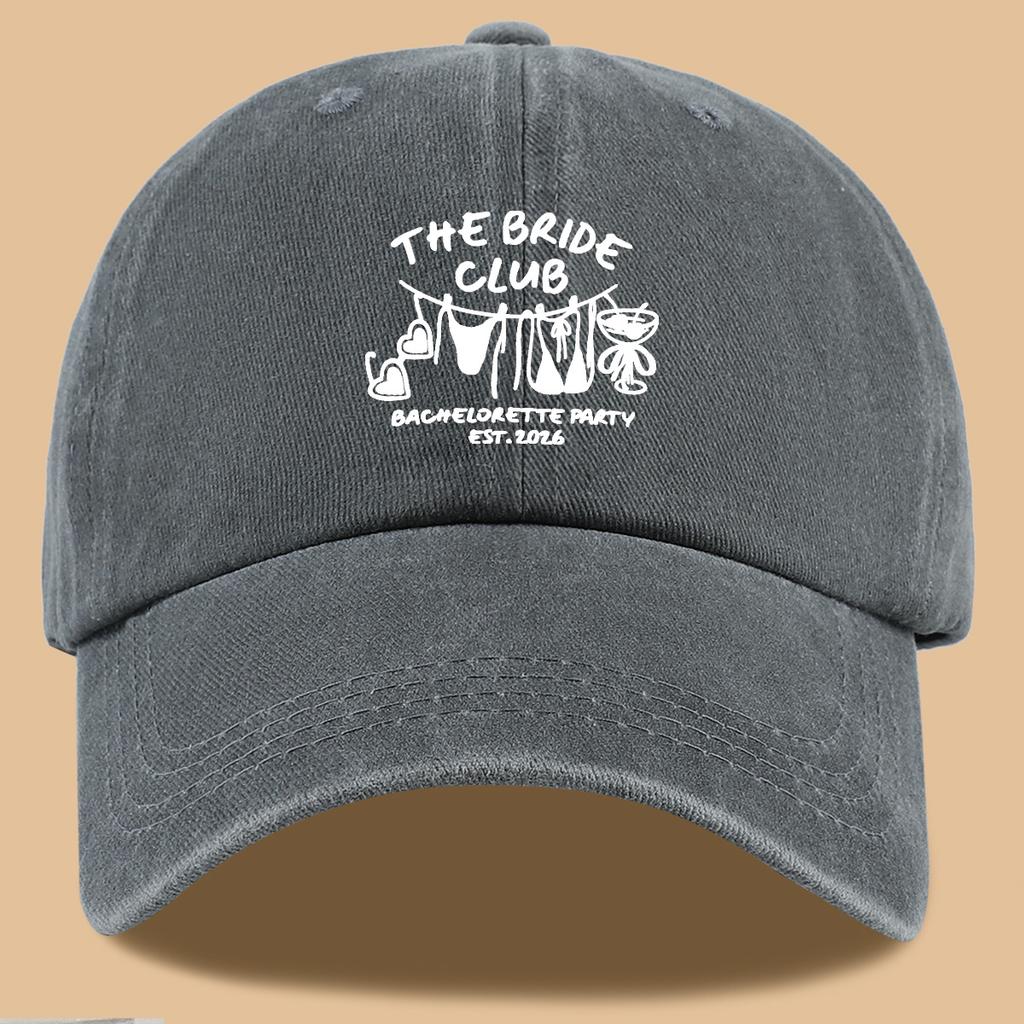 Bachelorette Party Themed Printed Baseball Cap for Brides Stylish Breathable Sun Hat Stylish and Versatile Unisex Design Adj
