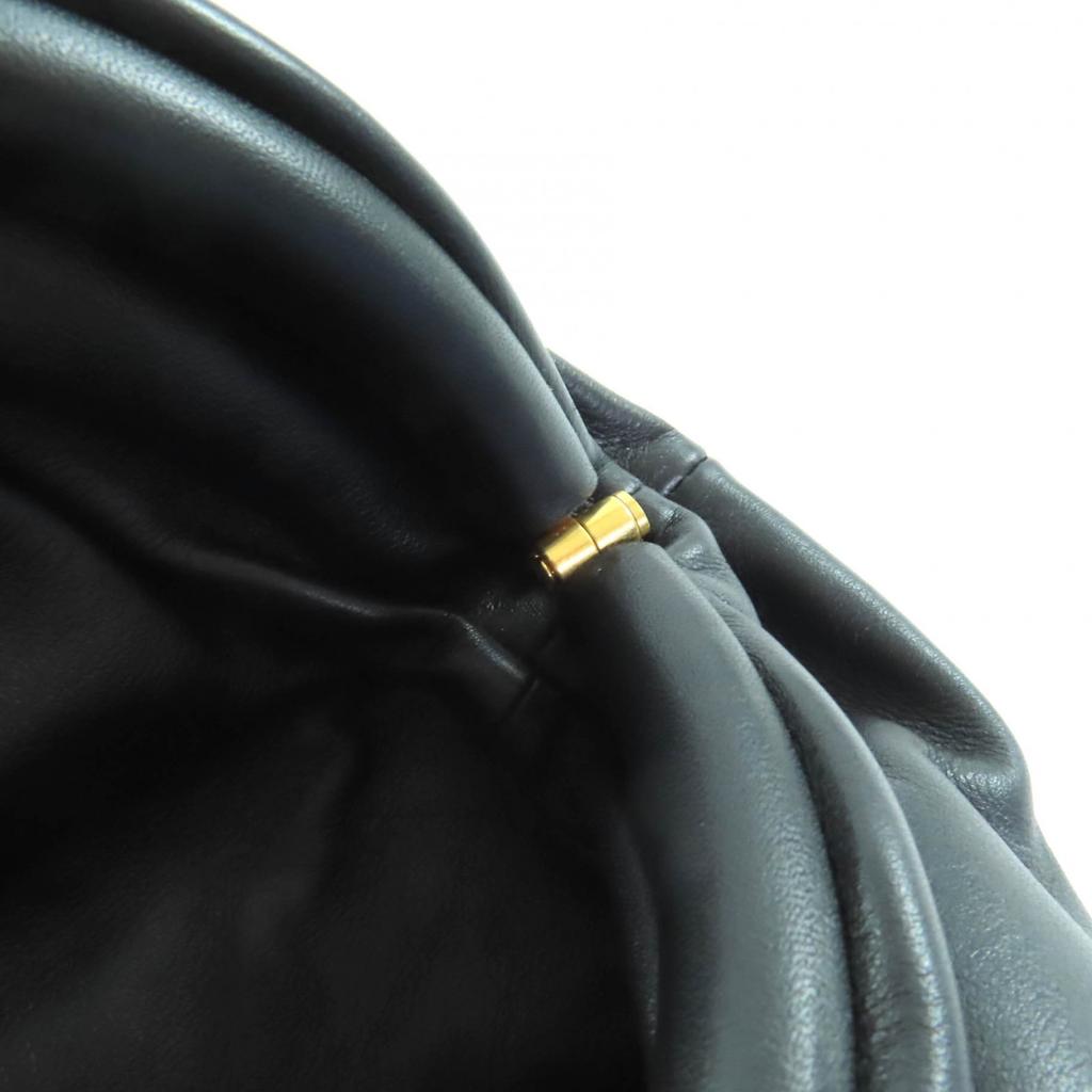Excellent BOTTEGAVENETA Sling bag The Chain Pouch black lambskin Leather 651445 Used