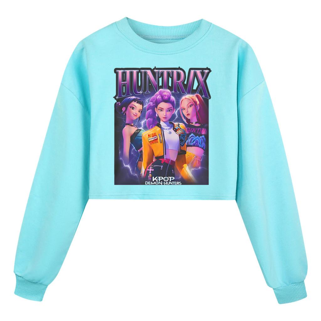 5029 Kids Girls Rumi Zoey Mira Printed Casual Long Sleeves Round Neck Sweatshirt Top