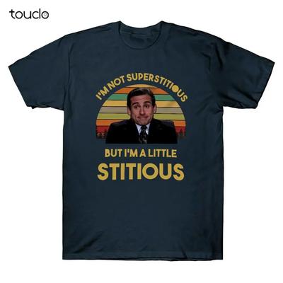 Office Michael Scott Im Not Superstitious But Im A Little Vintage Unisex TShirt Unisexs Short SleeveShirt